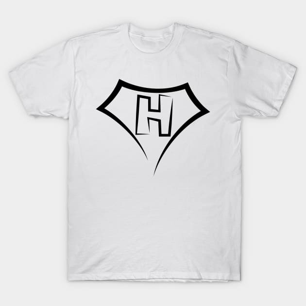 Super letter H T-Shirt by Florin Tenica